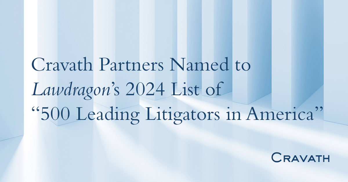 The 2024 Lawdragon 500 Leading Litigators in America